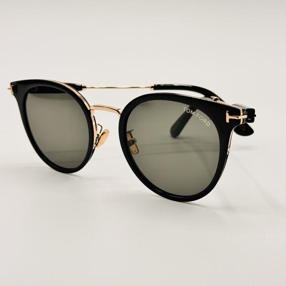 Tom Ford Sunglasses TF1244-K 01A Womens Black Round Frame Gray Lens 54-22-145 main image 6